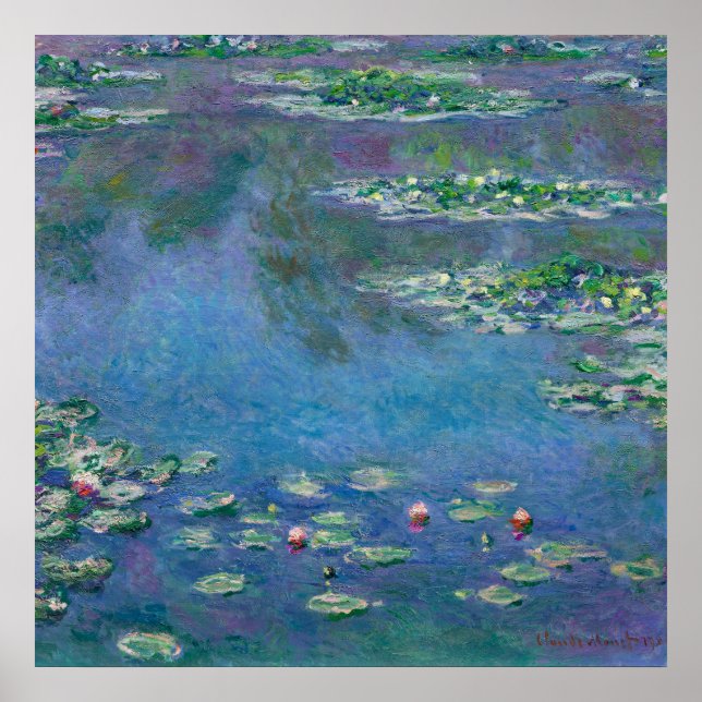 Poster Monet Water Lily Painting (Frente)
