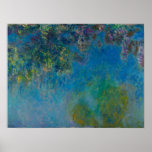 Poster Monet - Wisteria<br><div class="desc">Wisteria de Claude Monet. Para obter mais imagens prontas para o poster do Livro 2 da Série Arte Zedigna "Claude Monet - Paintings & Drawing Vol 1",  visite https://books.zedign.com/zas/2.html</div>