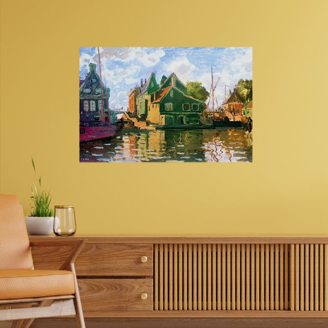 Poster Monet - Zaandam, pintura do Canal (Sala de Estar 2)