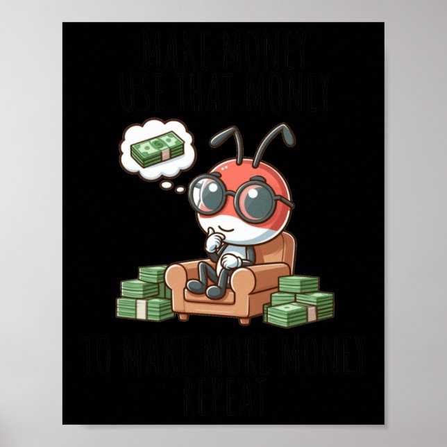 Poster Money Maker Ant Sticker (Frente)