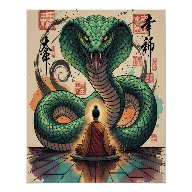 Pôster Monge e Serpente (Frente)