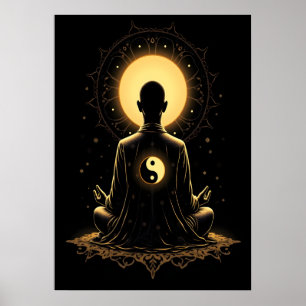 Poster Monge Meditante