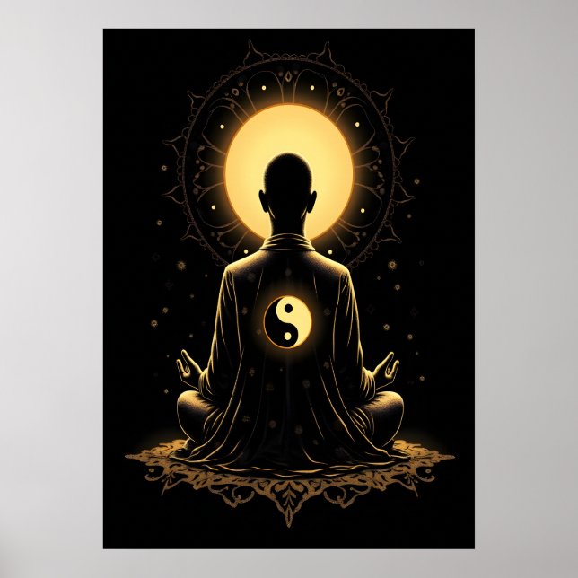 Poster Monge Meditante (Frente)