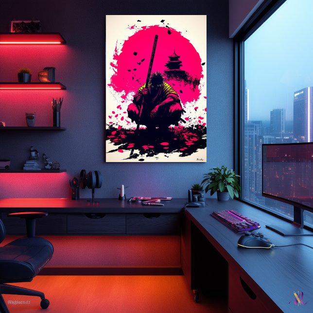 Poster Monge Silencioso do Guerreiro Sob a Ascensão do So (Criador carregado)