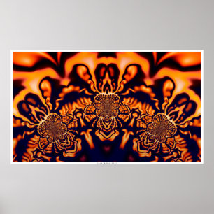 Pôster Monges que Pondering a geometria sagrado - Fractal