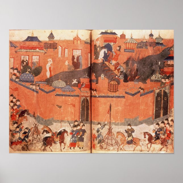 Poster Mongóis sob a liderança de Hulagu Khan (Frente)