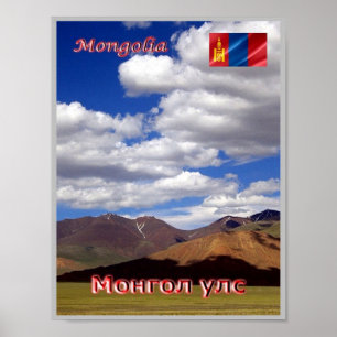 Poster Mongólia - Paisagem -