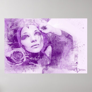 Poster Monique E Rosa - Grunge Art