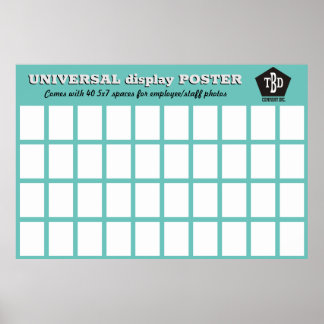 Poster Monitor de fotografia universal de 40 ranhuras com