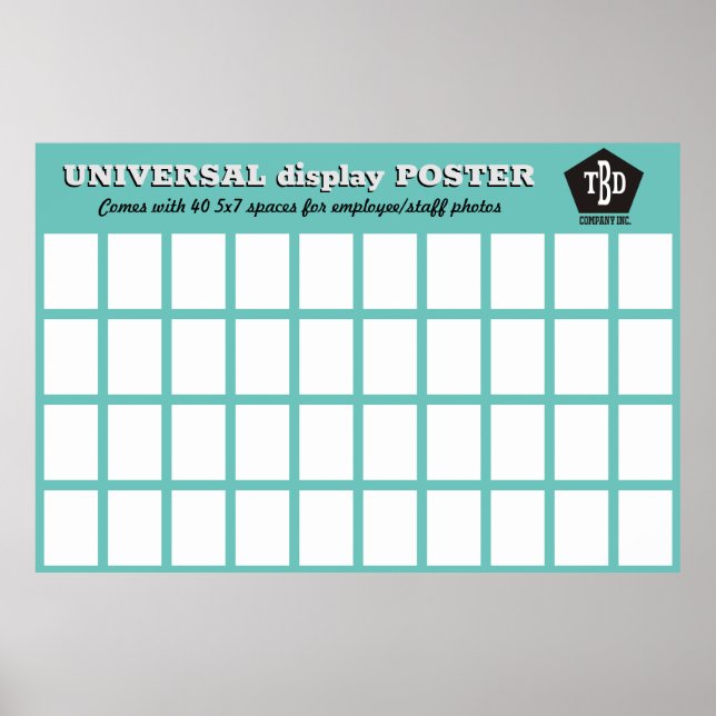 Poster Monitor de fotografia universal de 40 ranhuras com (Frente)
