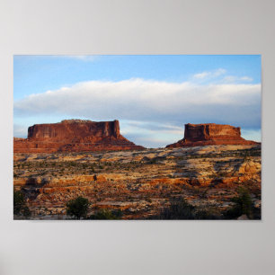 Pôster Monitor e Merrimac Mesas, Utah