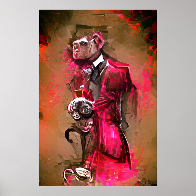 Poster Monkey Butler (Frente)