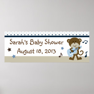 Pôster Monkey Rocker/Rock and Roll Poster/Banner