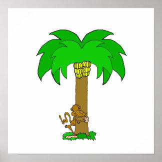 Pôster Monkey Tree Hugger