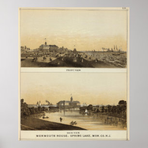 Pôster Monmouth House, Primavera Lake, NJ