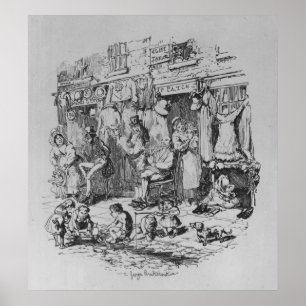 Pôster Monmouth, ilustração de 'Sketches by Boz'