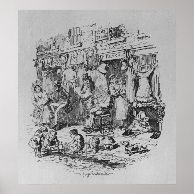 Pôster Monmouth, ilustração de 'Sketches by Boz' (Frente)