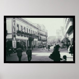 Poster Monochrome 1964 da espanha de Madrid do hotel