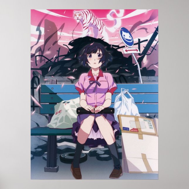 Poster Monogatari Series Hanekawa Tsubasa (Frente)