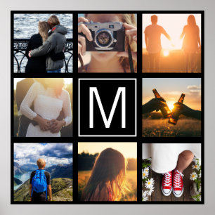 Poster Monograma 8 Quadro LGN