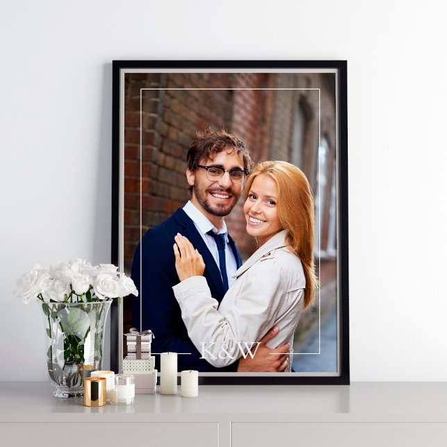 Poster Monograma com Moldura Moderna (Criador carregado)