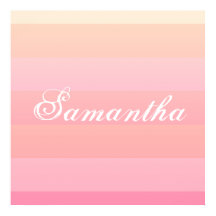 Monograma de Bloco de Cor Cor Rosa e Coral de Verã