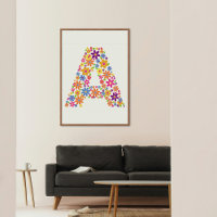 Monograma Flor - Letra Floral A