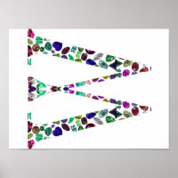 Monograma - Letra W - Gemstone Design inicial