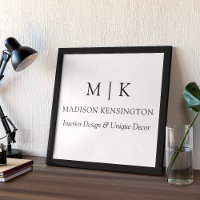 Monograma Minimalista ou Adicionar Logotipo Empres