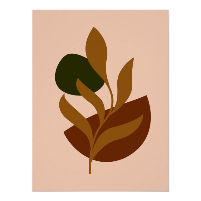 Pôster Monograma Modern Boho (Frente)