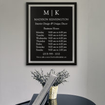 Monograma ou Adicionar logotipo preto comercial