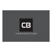 Monograma preto de construção Logotipo Cinza escur