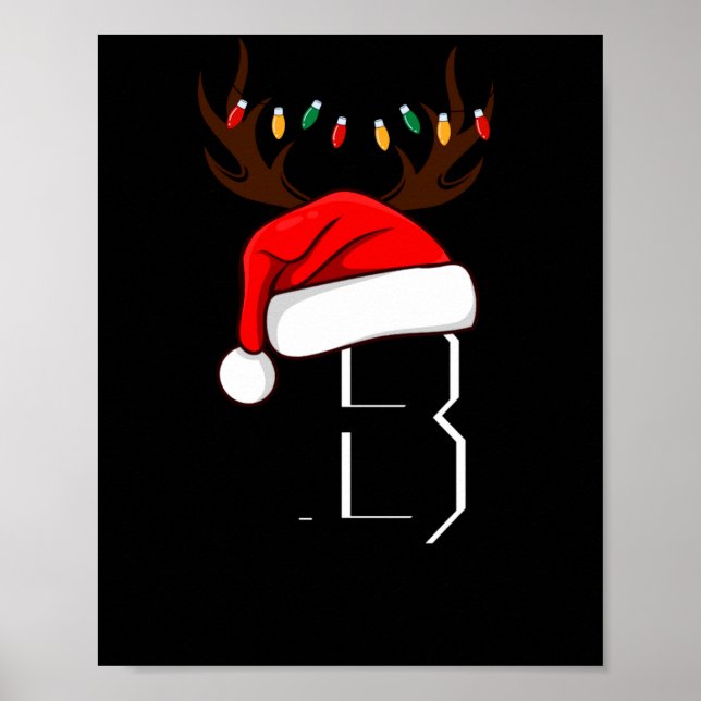 Poster Monogrammed Family Christmas Matching Outfits  (Frente)