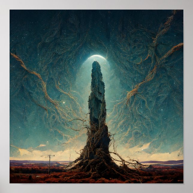 Poster Monolith 2 Fantasy Sci-Fi Art (Frente)