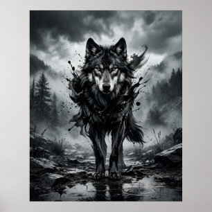 Poster Monsão do Lobo de Tinta