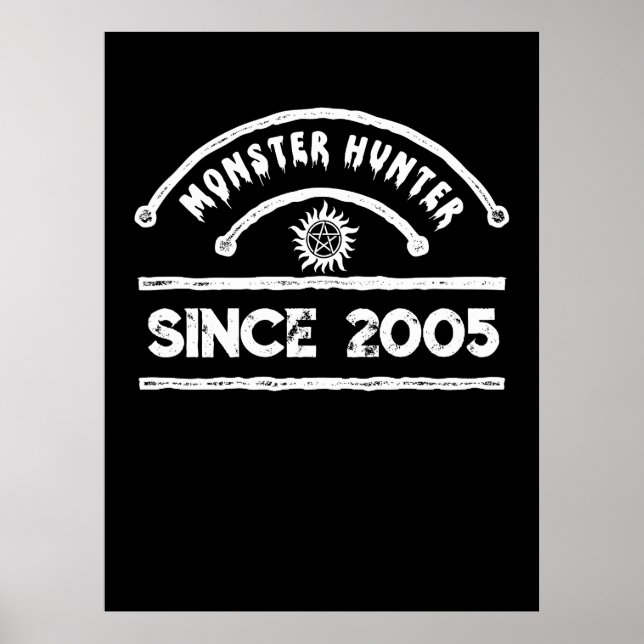 Poster Monster Hunter Sigil - Tipografia em Dificuldade (Frente)