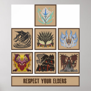 Poster Monster Hunter World Elder Dragon