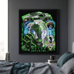 Poster Monster Jam Invasão Alien