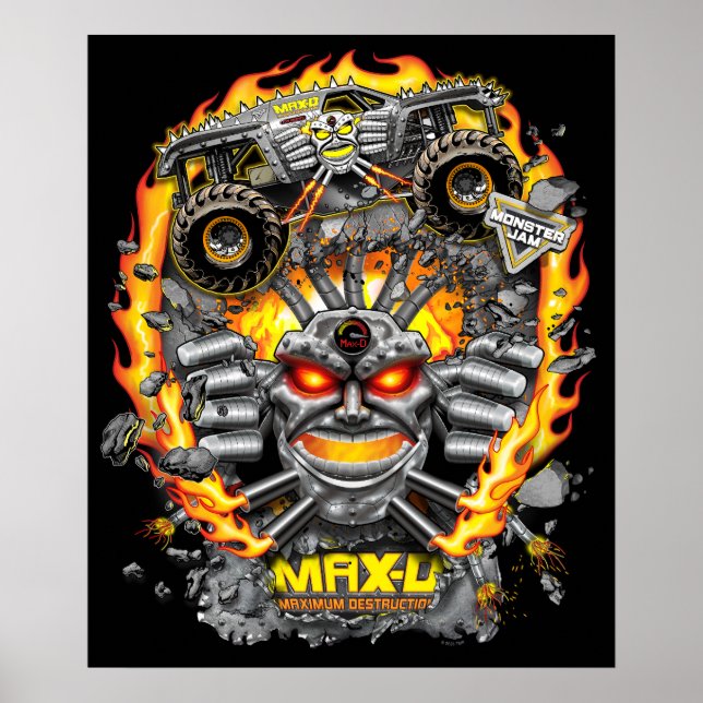 Poster Monster Jam Max-D (Frente)