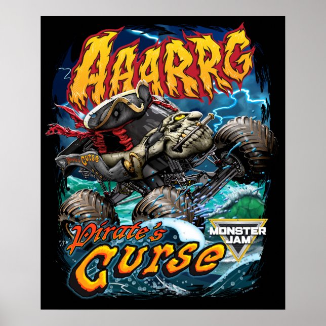 Poster Monster Jam Pirate's Curse (Frente)