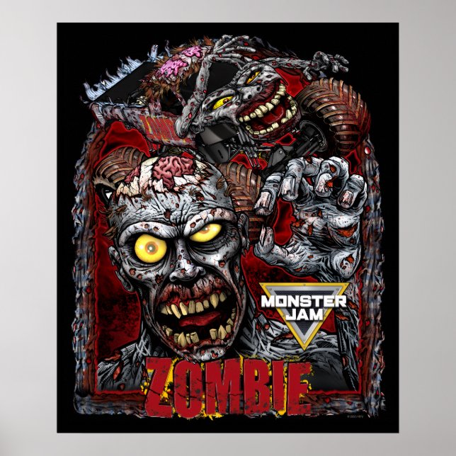 Poster Monster Jam Zumbi (Frente)