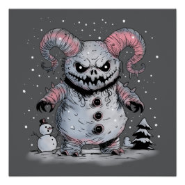 Pôster Monster Snowman