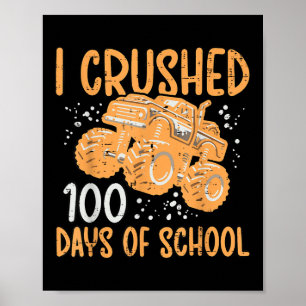 Poster Monster Truck 100 Dias Escola 100 Meninos do 100º
