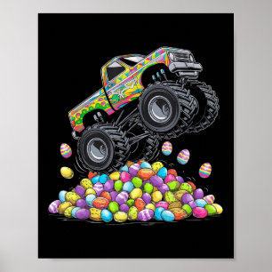 Poster Monster Truck Páscoa Adolescentes Rapazes Crianças