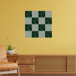 Poster Monstera deixa padrão verificado