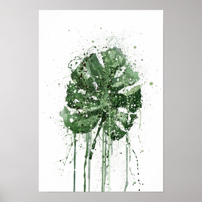 Poster Monstera Leaf  (Frente)