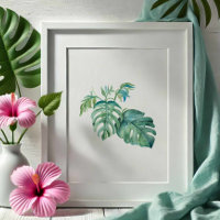 Monstera Palm Leaf Verdes Tropicais
