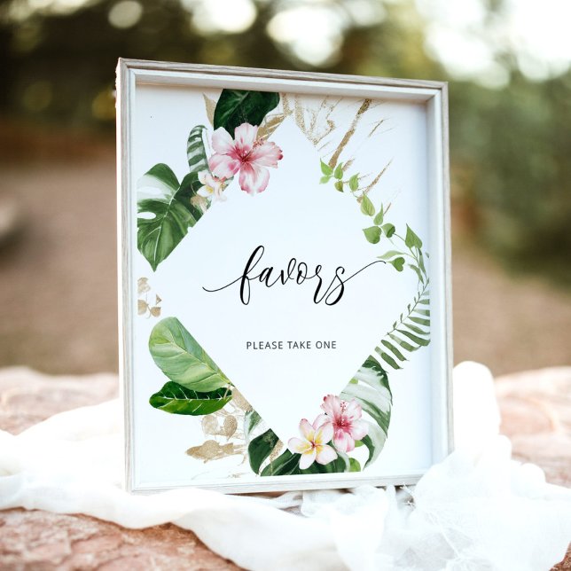 Poster Monstera tropical, favor, por favor, leve um (Criador carregado)