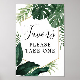 Poster Monstera Tropical Favorece Sinal