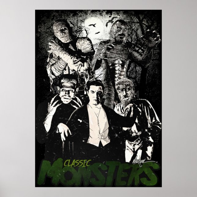 POSTER MONSTORES CLÁSSICOS (Frente)